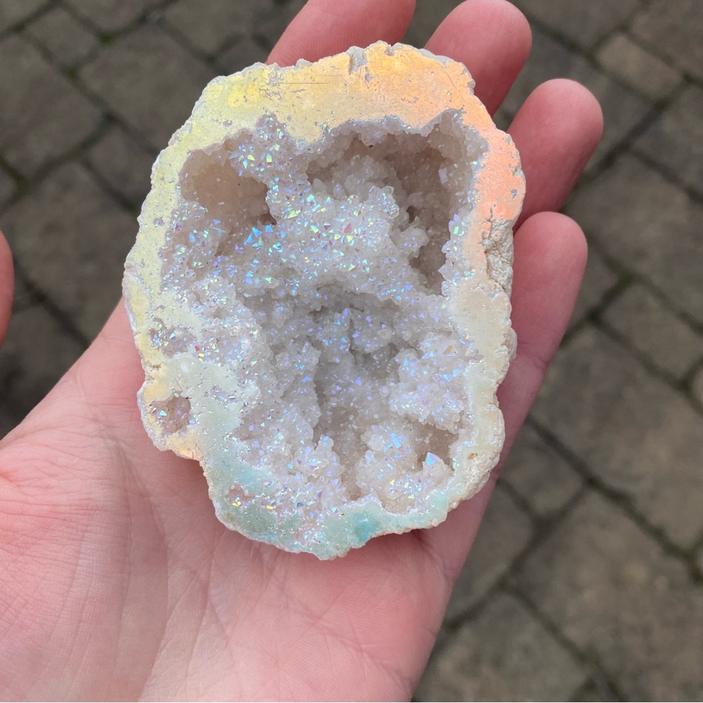 Angel Aura Druzy Geode Crystal Gemstone